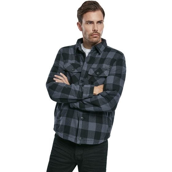Brandit Giacca Lumber - Nero / Grigio