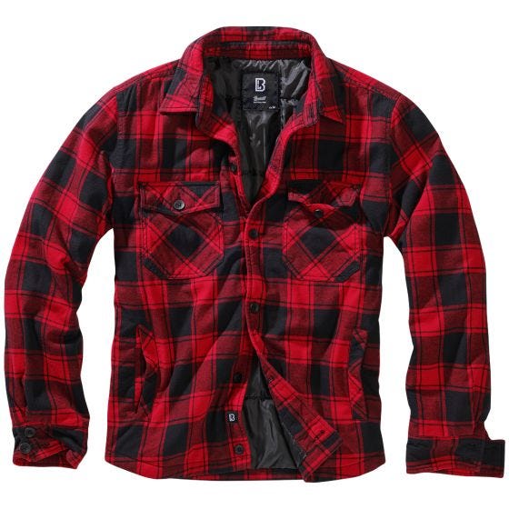 Brandit Giacca Lumber - Rosso / Nero