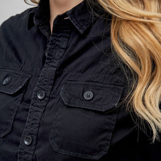 Brandit Maglia a maniche lunghe Donna Vintage - Nero