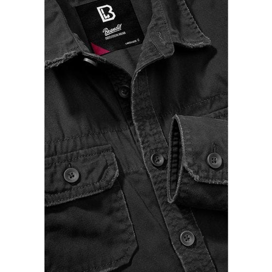 Brandit Maglia a maniche lunghe Donna Vintage - Nero