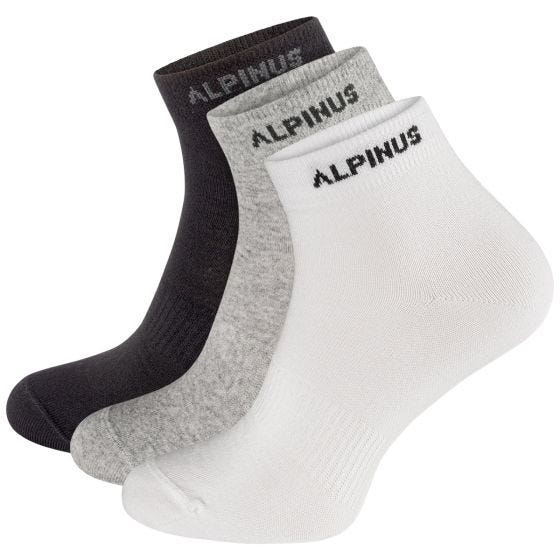 Alpinus Calze Puyo 3-Pack - Nero / Grigio / Bianco
