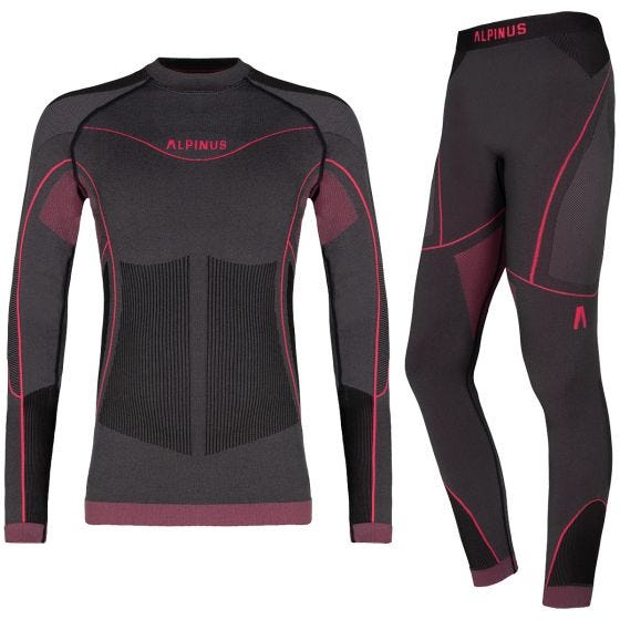 Alpinus Set intimo Outdoor Ragazze Mora - Graphite Pink