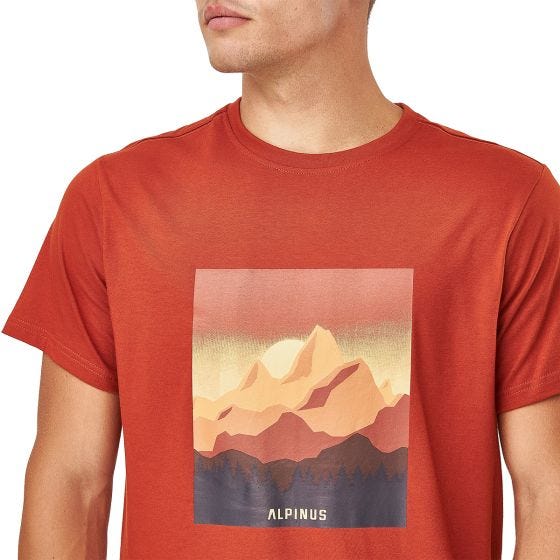 Alpinus T-shirt Active Drefekal - arancione