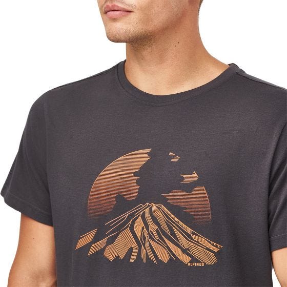 Alpinus T-shirt Active Etna - grigio grafite