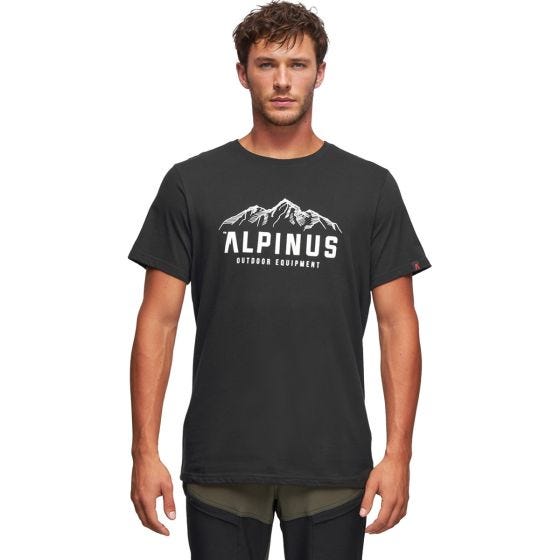 Alpinus T-shirt Mountains Active uomo - Nero