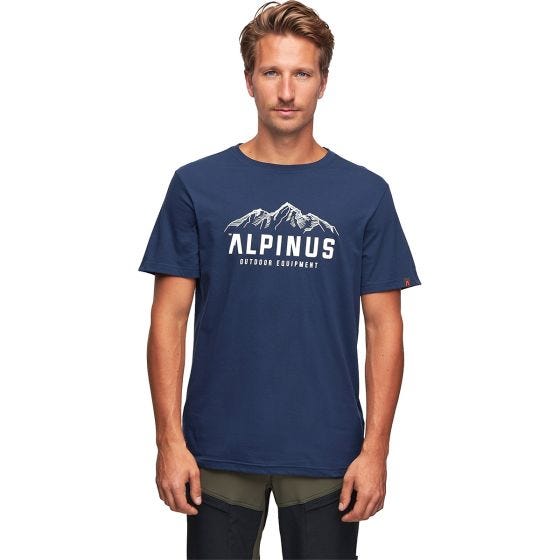 Alpinus T-shirt Mountains Active uomo - blu