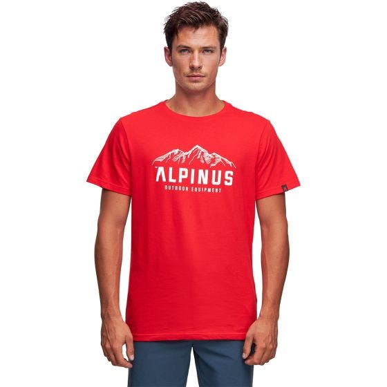 Alpinus T-shirt Mountains Active uomo - rosso
