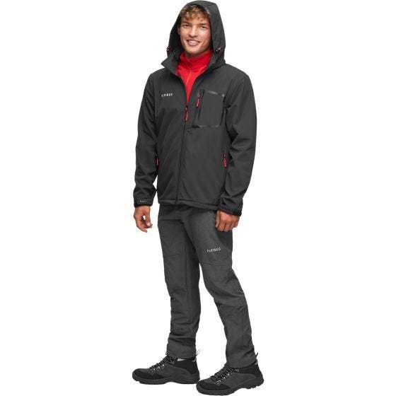 Alpinus Giacca softshell City uomo Stenshuvud - Nero