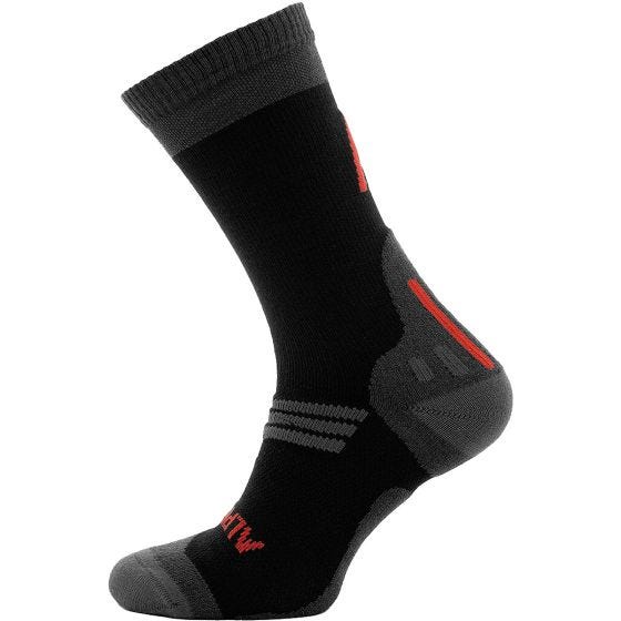 Alpinus Calze da escursionismo Valletto Merino Coolmax - Nero
