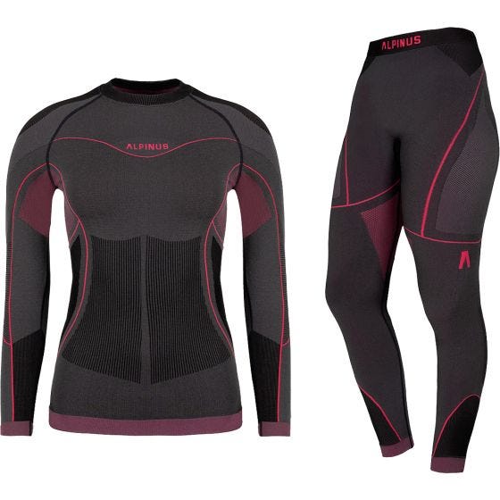 Alpinus Set intimo Outdoor Mora Donna - Graphite Pink
