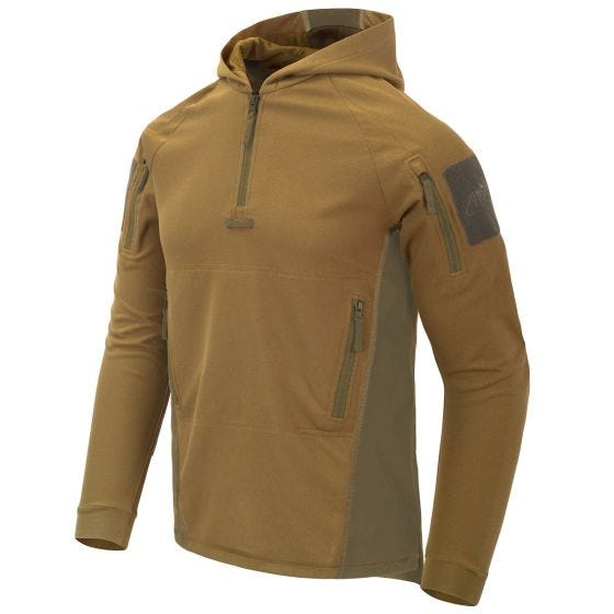 Helikon Felpa con cappuccio Range TopCool - Coyote / Adaptive Green