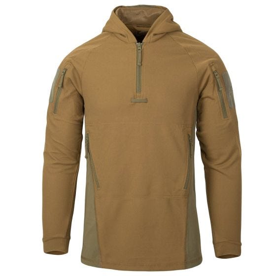 Helikon Felpa con cappuccio Range TopCool - Coyote / Adaptive Green