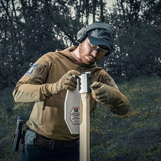 Helikon Felpa con cappuccio Range TopCool - Coyote / Adaptive Green