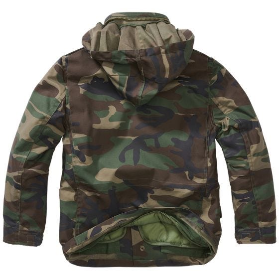 Brandit Giacca Bambini M-65 Standard - Woodland