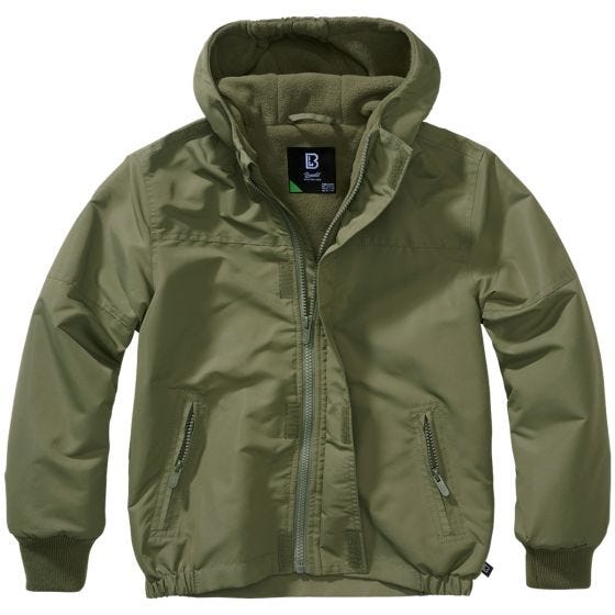 Brandit Giacca Bambini Windbreaker Front Zip - Oliva