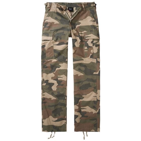 Brandit Pantaloni BDU Ripstop da donna - Light Woodland