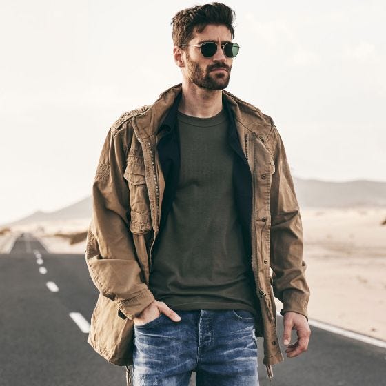 Brandit giacca Giant M-65 in Camel