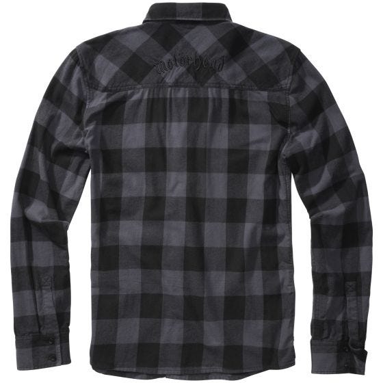 Brandit Camicia a quadri Motörhead - Nero / Grigio