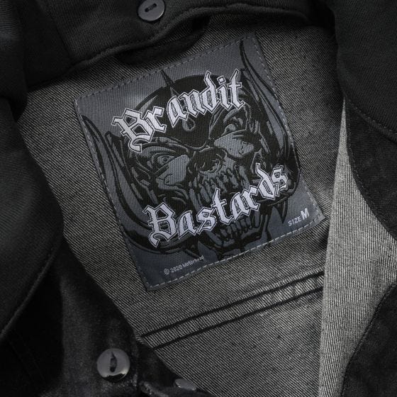 Brandit Giacca di jeans Motörhead Cradock - Nero