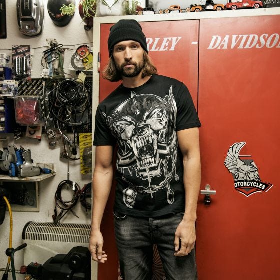 Brandit T-shirt Motörhead Warpig Print - Nero