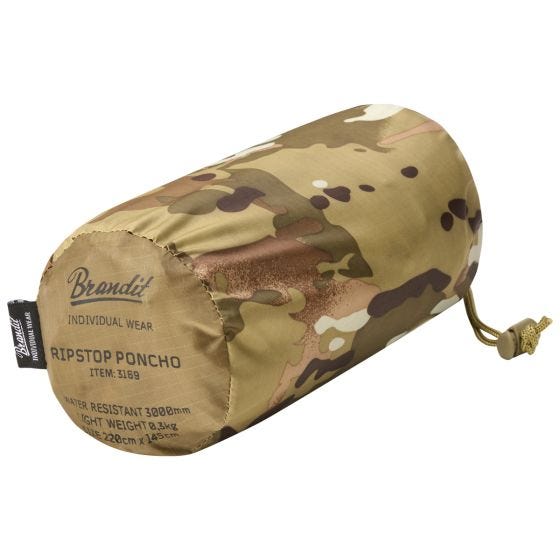 Brandit Poncho Ripstop - Tactical Camo