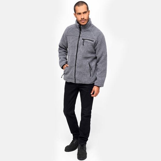 Brandit Giacca Teddyfleece - grigio antracite