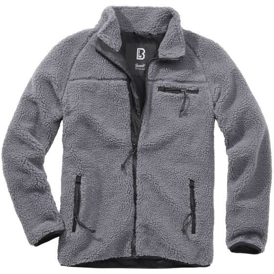 Brandit Giacca Teddyfleece - grigio antracite