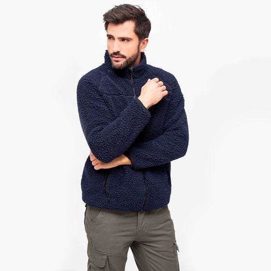 Brandit Giacca Teddyfleece - Navy