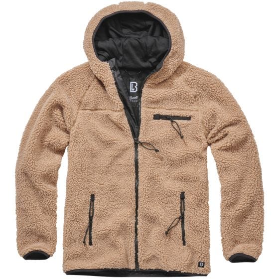 Brandit Giacca Teddyfleece Worker - Camel