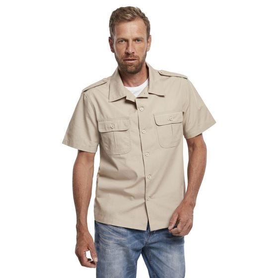 Brandit Camicia a maniche corte US Ripstop - beige