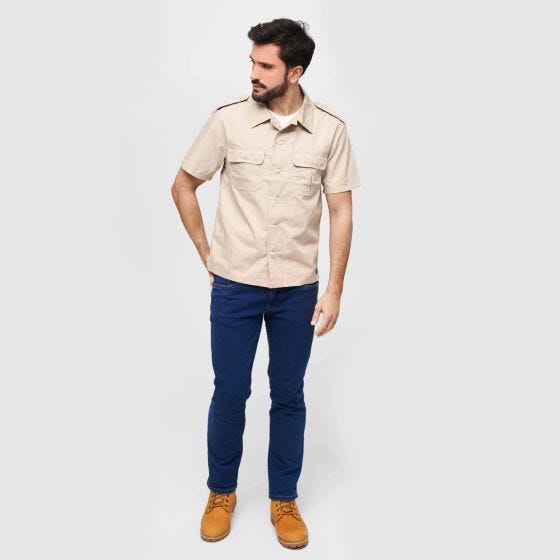Brandit Camicia a maniche corte US Ripstop - beige