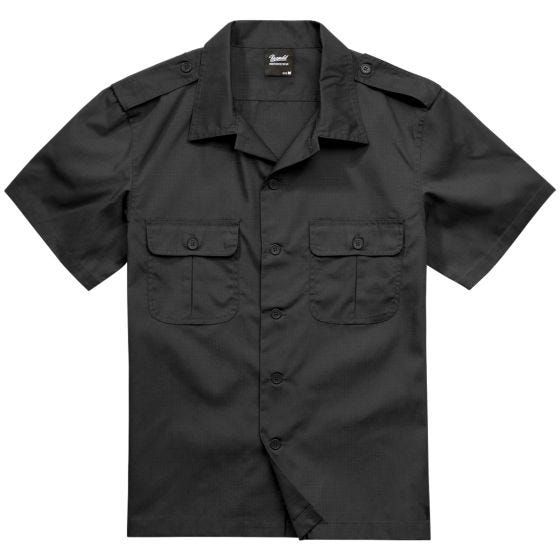 Brandit Camicia a maniche corte US Ripstop - Nero