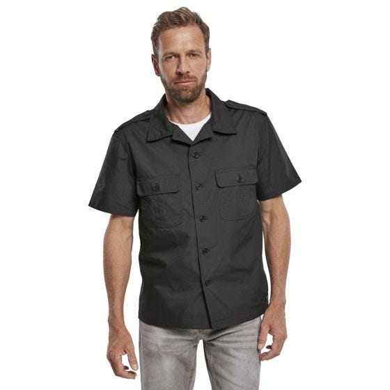 Brandit Camicia a maniche corte US Ripstop - Nero