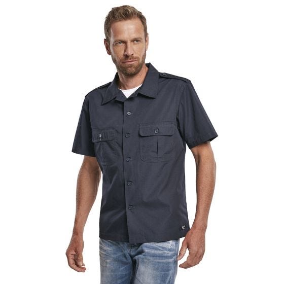 Brandit Camicia a maniche corte US Ripstop - Navy