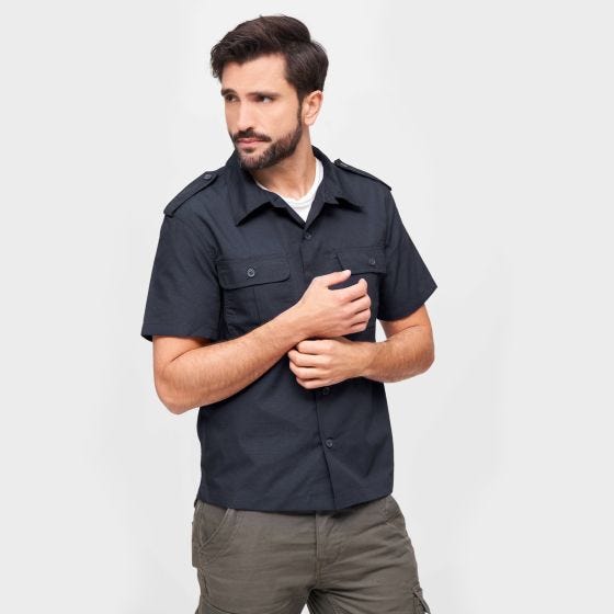 Brandit Camicia a maniche corte US Ripstop - Navy