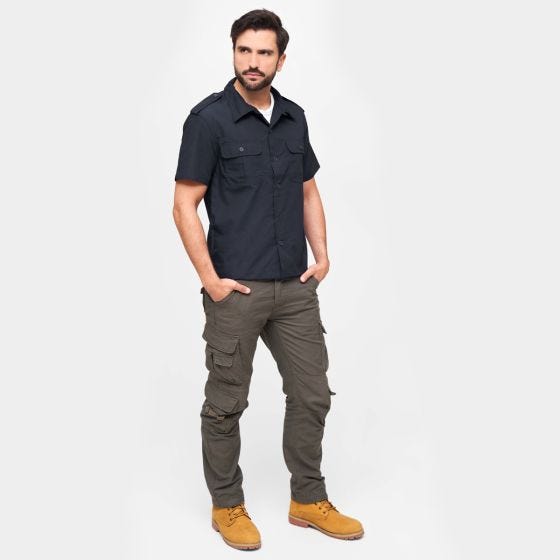Brandit Camicia a maniche corte US Ripstop - Navy