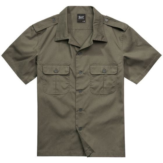 Brandit Camicia a maniche corte US Ripstop - Oliva