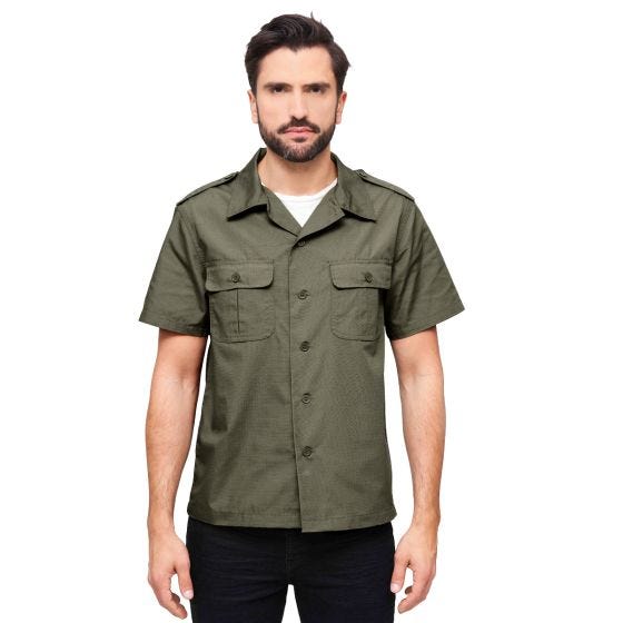 Brandit Camicia a maniche corte US Ripstop - Oliva