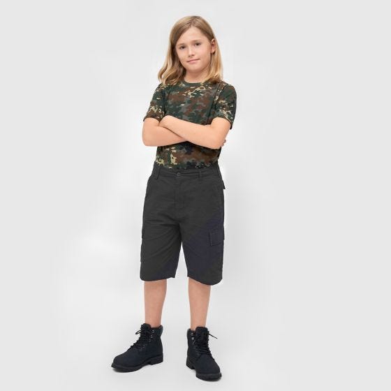 Brandit Pantaloni corti Bambini BDU - Nero