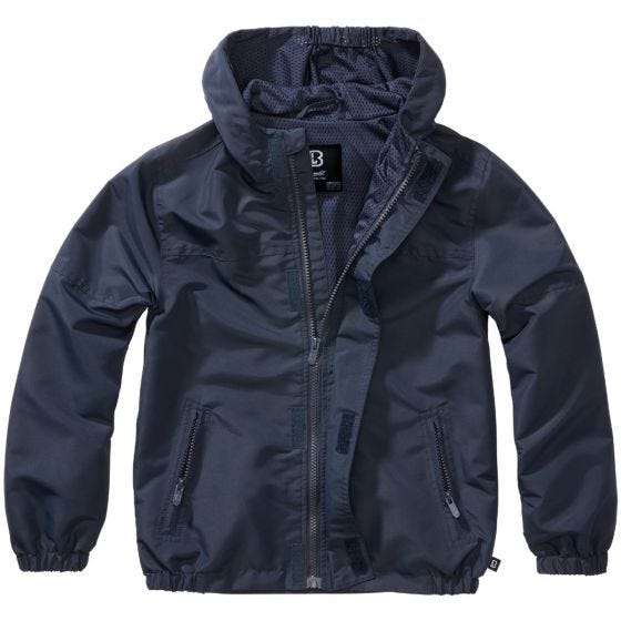 Brandit Giacca Bambini Summer Windbreaker Front Zip - Navy