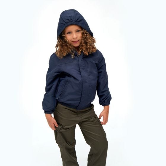 Brandit Giacca Bambini Summer Windbreaker Front Zip - Navy