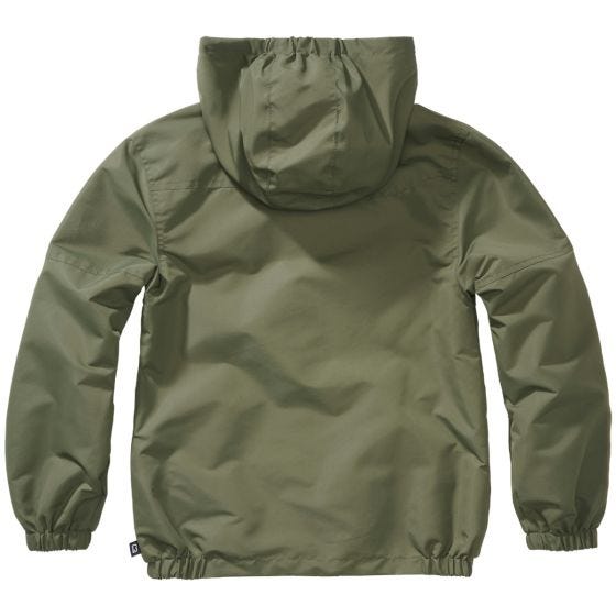 Brandit Giacca Bambini Summer Windbreaker Front Zip - Oliva