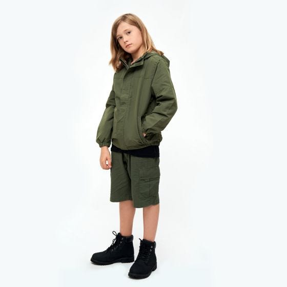 Brandit Giacca Bambini Summer Windbreaker Front Zip - Oliva