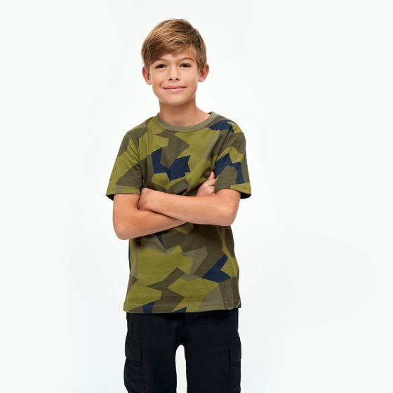 Brandit T-shirt Bambini - Swedish M90 Camo