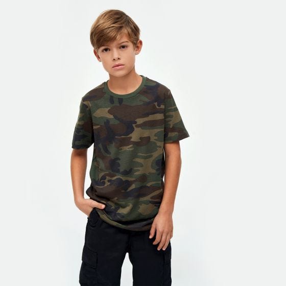 Brandit T-shirt Bambini - Woodland
