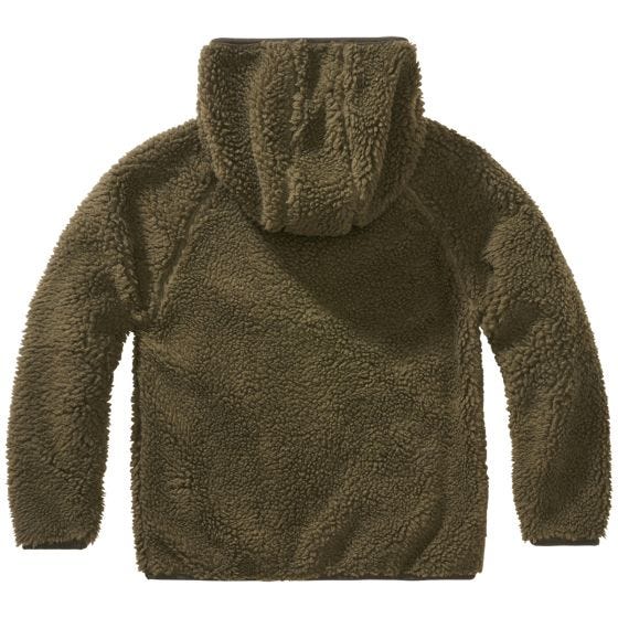 Brandit Giacca con cappuccio Bambini Teddyfleece - Oliva