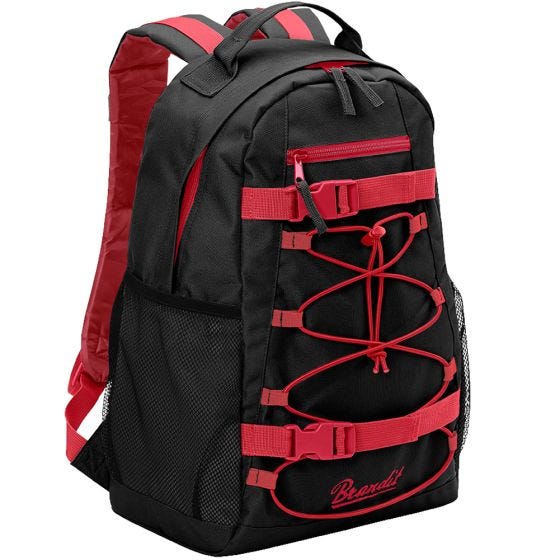 Brandit zaino Urban Cruiser in nero/rosso