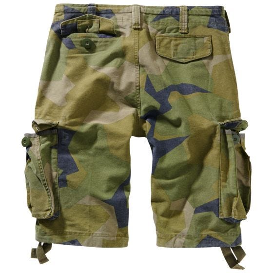 Brandit Pantaloni corti Vintage Classic - Swedish M90 Camo