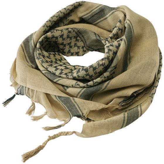 Brandit sciarpa/kefiah in Khaki/nero