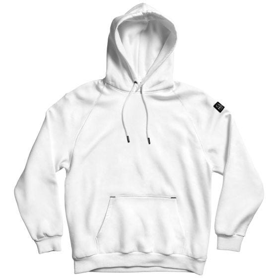 CLOMOD Felpa con cappuccio "Blank" - bianco